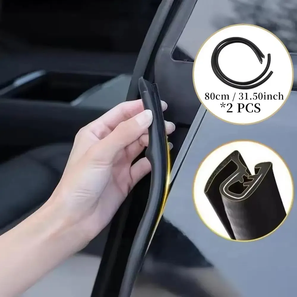 Für Tesla Model 3/Y/X/S Autotür-Kantendichtungsstreifen Gummi-Wetterschutzleiste Wasserdichter Schalldämpfender Auto-Dichtungsstreifen – Detail 9