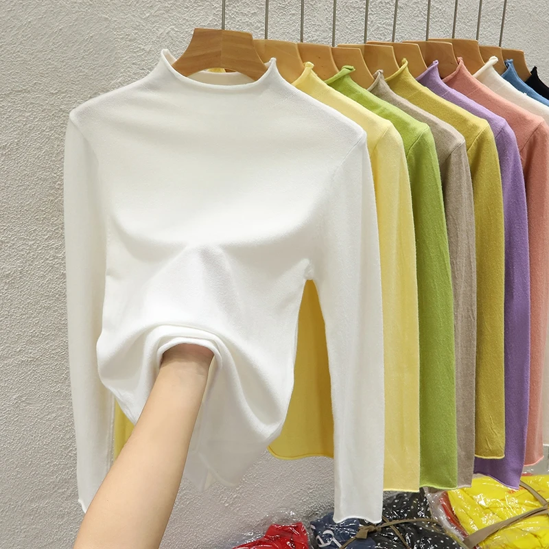 

Вязаный свитер, женские пуловеры, новый белый вязаный свитер с длинным рукавом, пуловер, женские топы, свитера Sueters De Mujer Q988