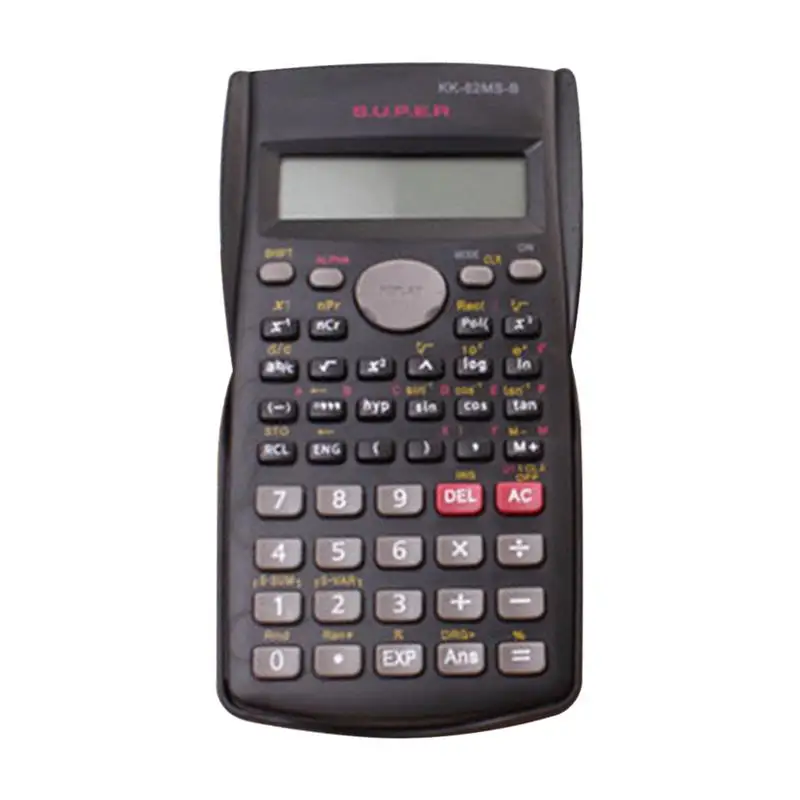 Calculadora científica profissional, calculadora de engenharia de 12 dígitos, função de 2 linhas, calculadora de matemática, grande display para sala de aula