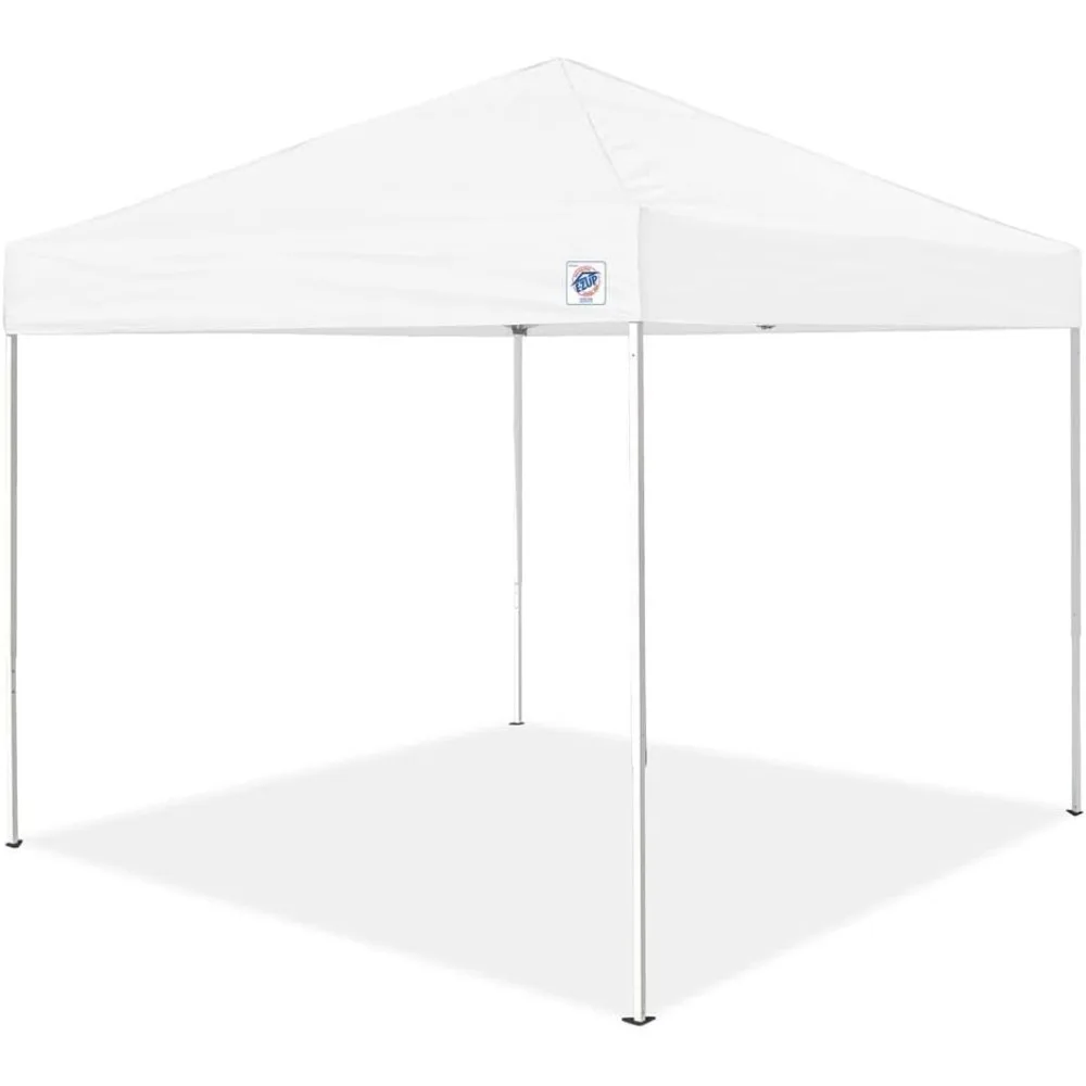 

E-Z UP Enterprise Instant Shelter Canopy, 10' x 10', Commercial Grade White Steel Frame and White Top