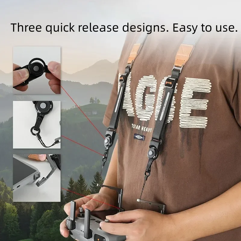 Self-balancing Strap Neck Lanyard for DJI RC / RC 2 Remote Control for DJI Air 3 Air 3S / Mini 3 3pro 4pro /mavic 3pro Drone