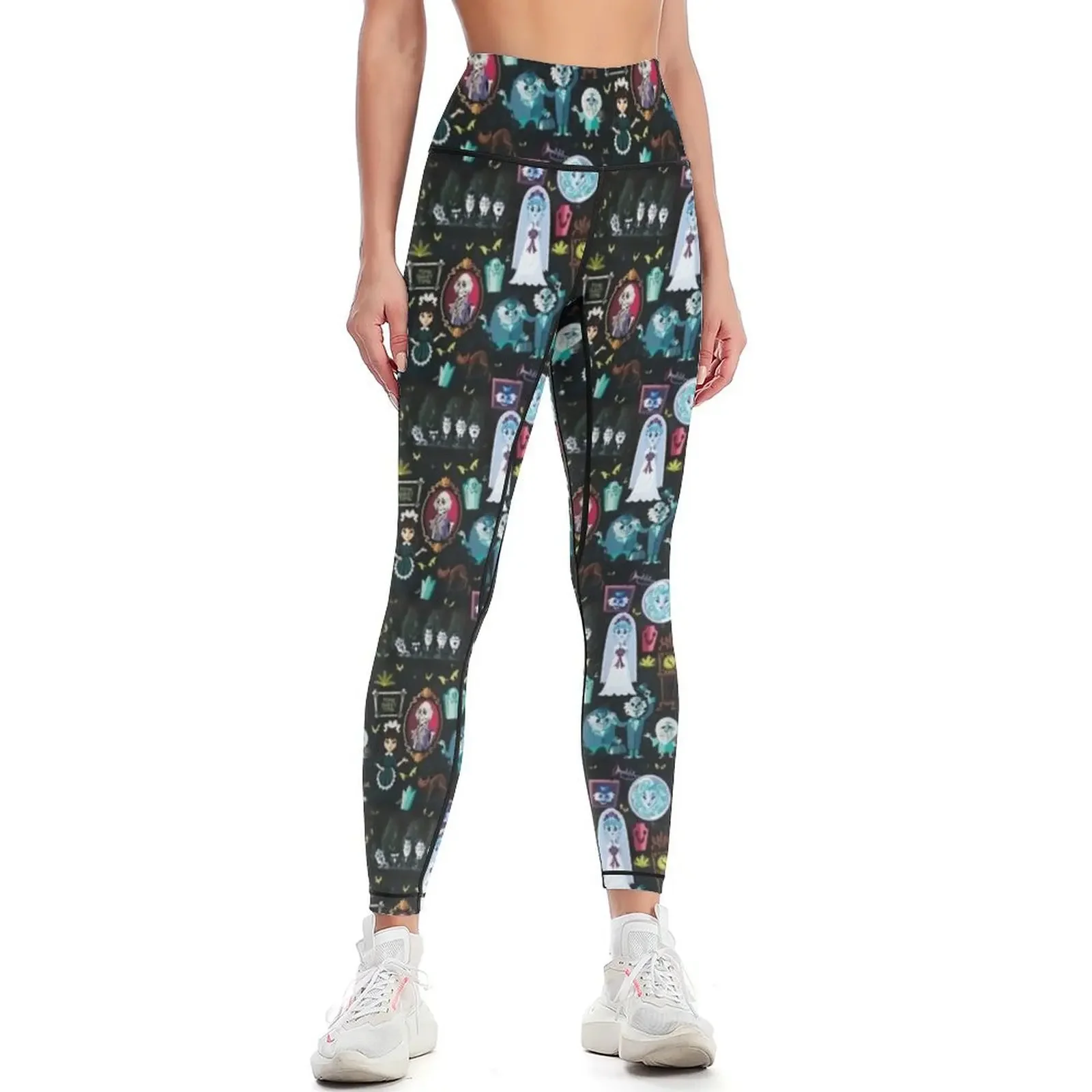 

999 Happy Haunts Leggings sporty woman push up joggers for Legging sport Womens Leggings