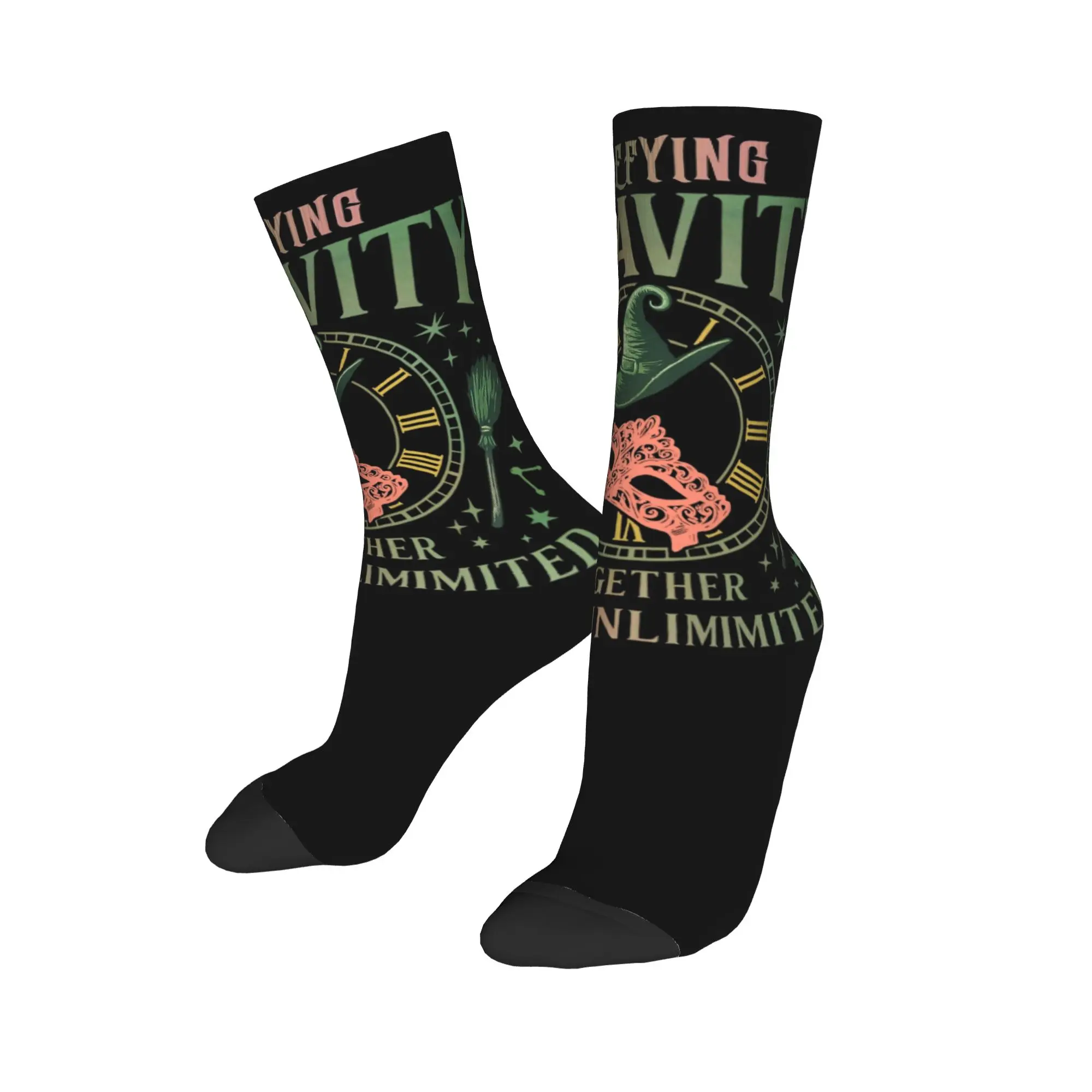 Wicked Together We're Unlimited Socks Kaus Kaki Poliester Pria Wanita Novelty Spring Summer Autumn Winter Middle Tube Socks