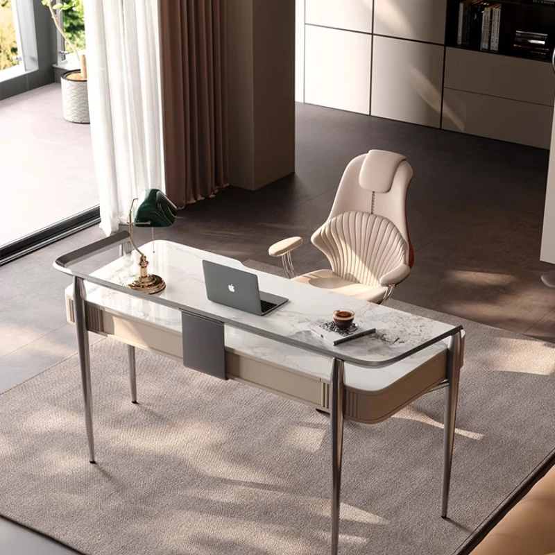 가벼운 럭셔리 책상, 이탈리아 스타일 미니멀리스트 모던 스터디 룸, 소형 가정용 사무실 책상, 필기용 책상, 침실 가구 