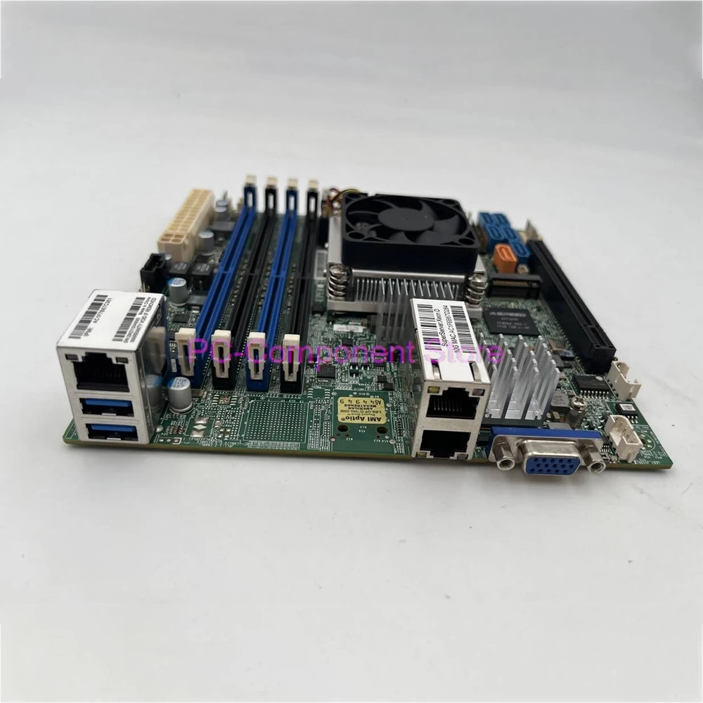 Server Motherboard For Supermicro X10SDV-4C-OS017 ITX XEON D1521 NAS X10SDV-4C-TLN2F