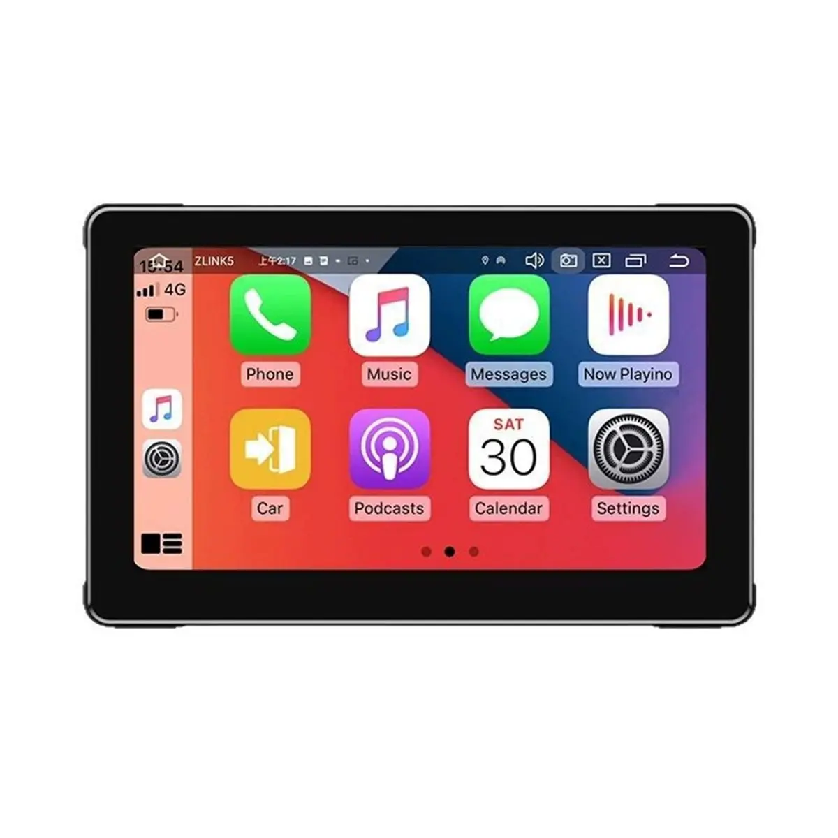 Monitor de navegación portátil para motocicleta de 7 pulgadas IPX8 resistente al agua para pantalla inalámbrica CarPlay Android Auto