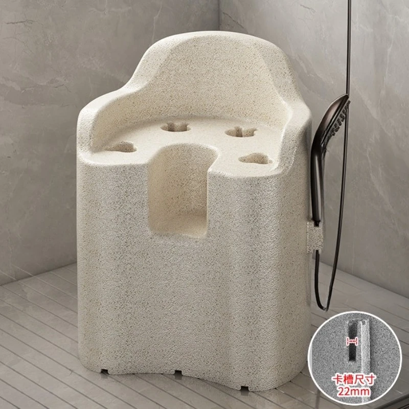 elderly EPP material Bathroom chair safety Non-slip Storable item toilet stool portable aesthetic reposapiés Bathroom furniture