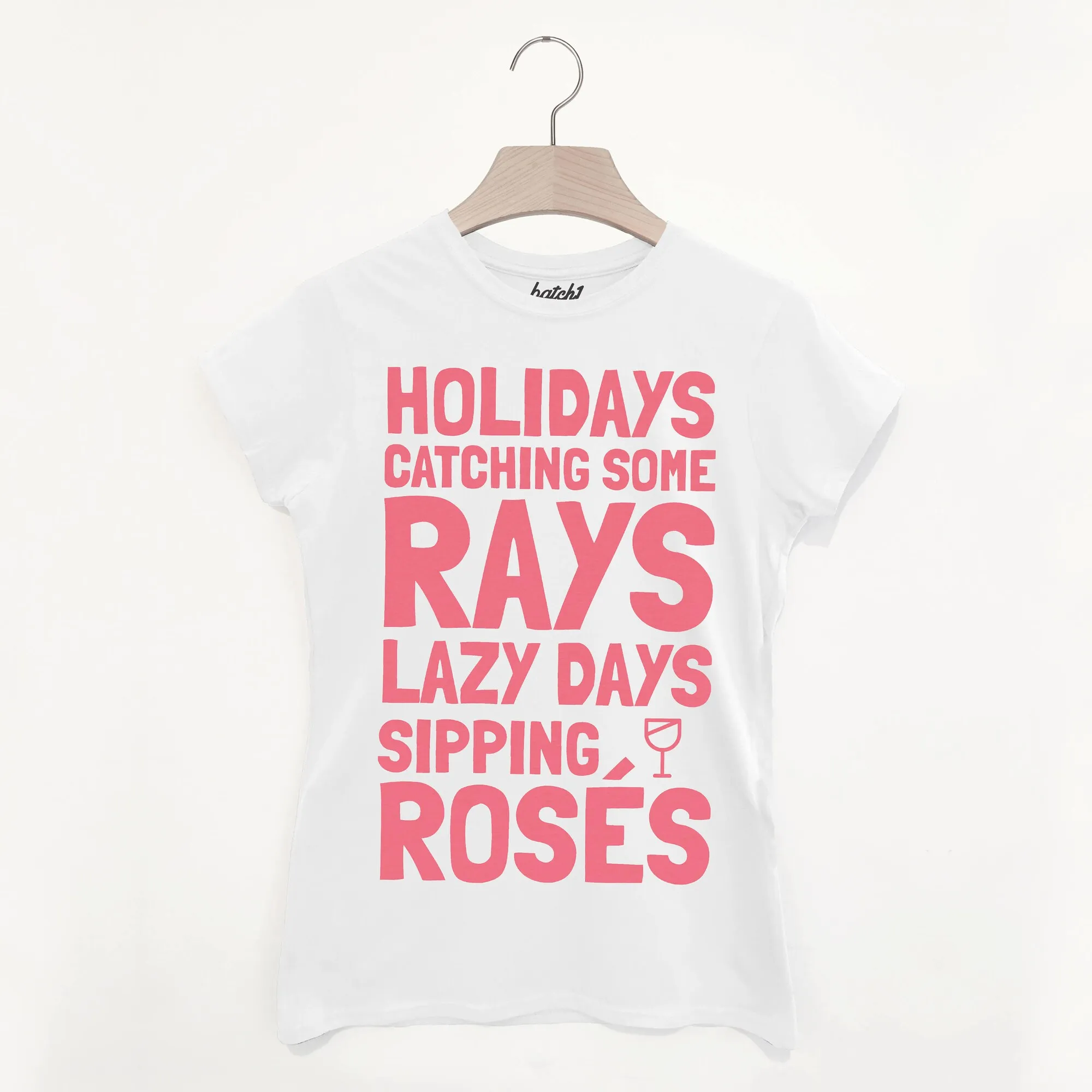 Sipping Rosé Women’s Summer Slogan Holiday T Shirt