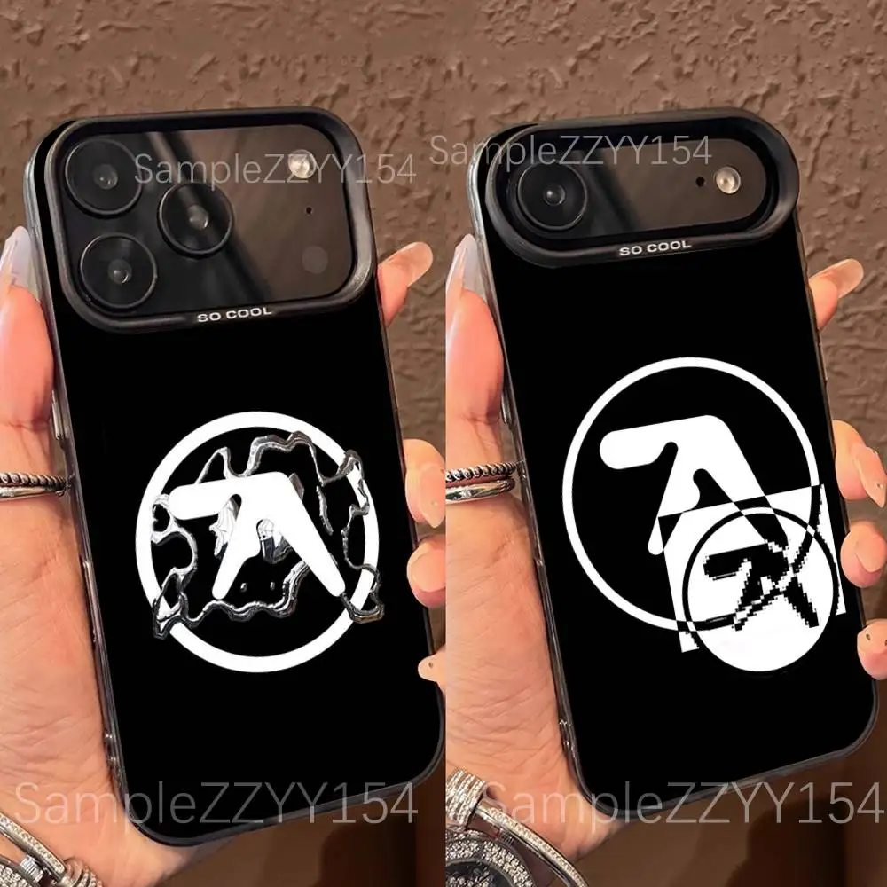 

Aphex T-Twin Electronica Phone Case For iPhone 17,16,15,14,13,12,X,8,Pro,Max,Plus,E,SE4,Air,Mini Black IMD Matte