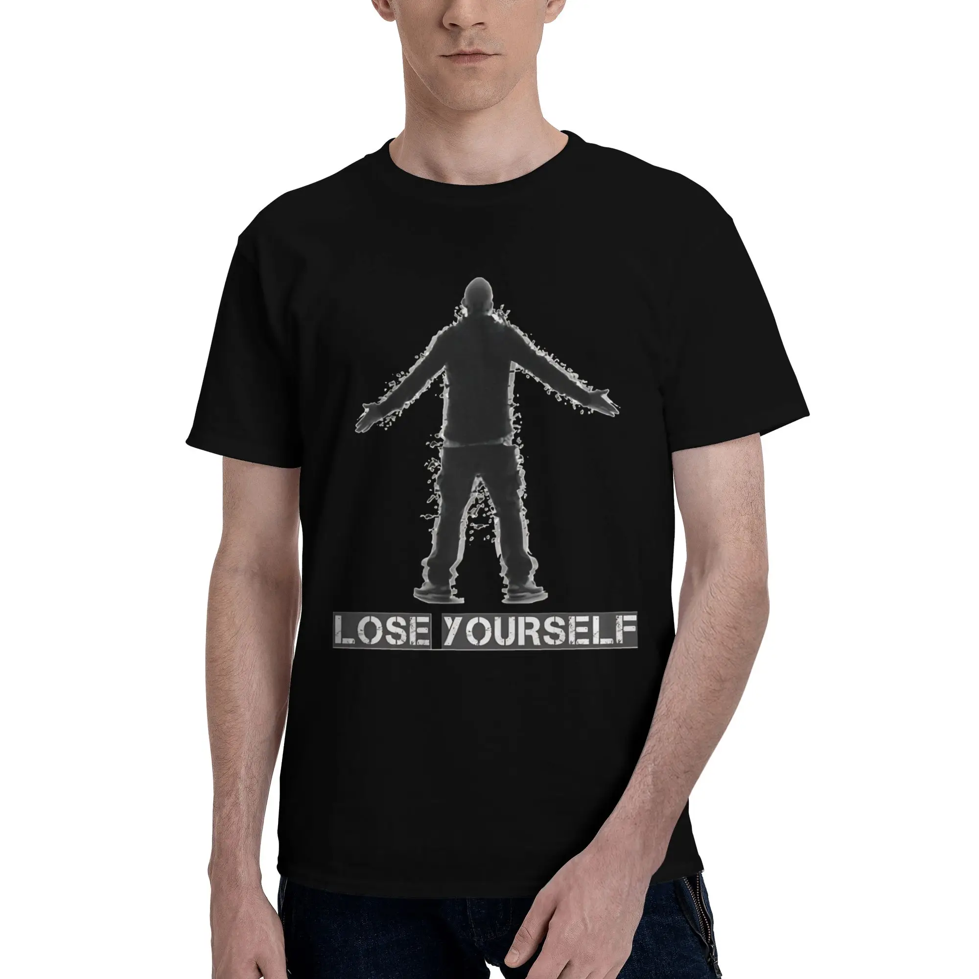 Lose Yourself  Novelty 100% Cotton T-Shirt Eminem Tops Tees For Men