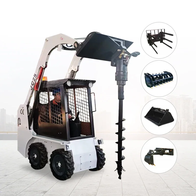 YG CE EPA 950kg New Construction Machinery Equipment Bucket Compact Terrain International Loader Mini Agricultural Skid Steer