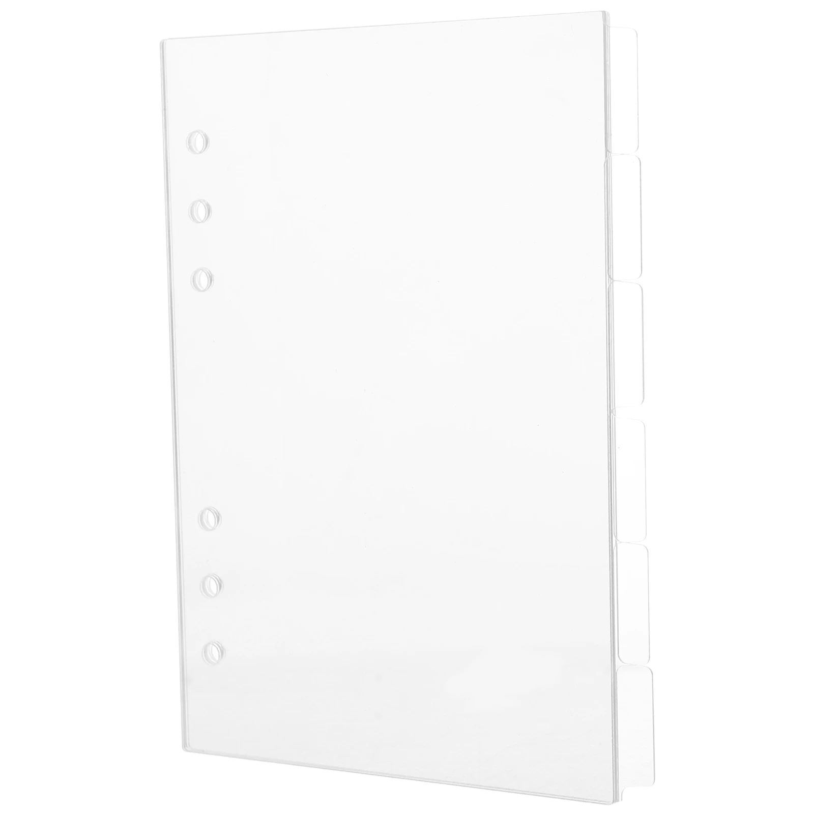 

6 Pcs Acrylic Binder Budget Insert Notebooks Shell Blank Refills Paper A5 Spiral Dividers Journal