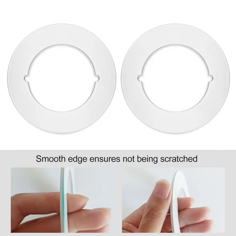 1/2Pcs Round Door Knob Plates Self Adhesive Scratch-Resistant Simple Installation Door Handle Cover Filler Fixing Repair Plates