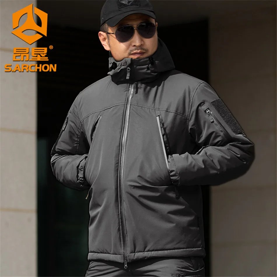 Outdoor Heavyweight L7 Tactical Cotton Jacket Men\'s Windproof and Waterproof Windbreaker Military CP Camouflage Coat