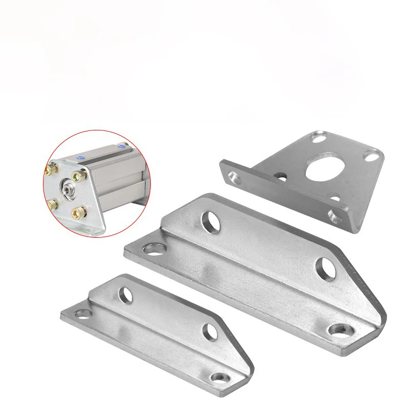

Pneumatic Air Cylinder Thin Compact SDA/ACQ Attachment Fixed Base Mounting Foot LB Bracket 16/20/25/32/40