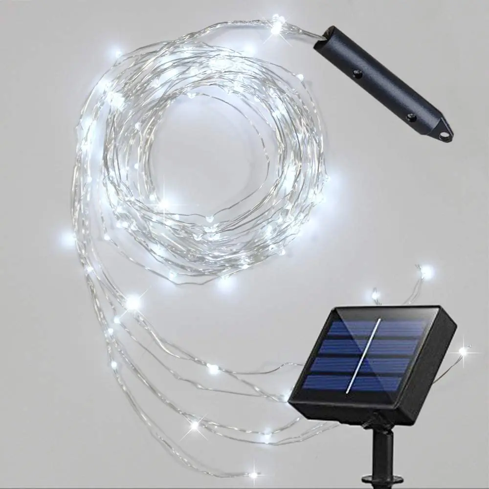 Vines Branch Solar Lamp Cooper Wire Fairy lights 10 Strings 200 LED String Lamp For Outdoor Garden Christmas Tree Decoration