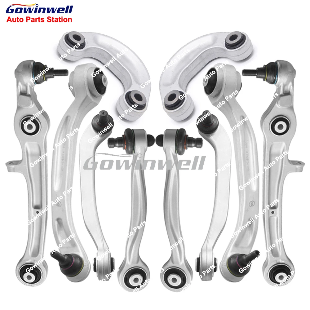 10pcs Front Suspension Upper Lower Control Arm Kits For Bentley Flying Spur Gt Gtc Continental 3W0407505 3W0407510 4E0407693F