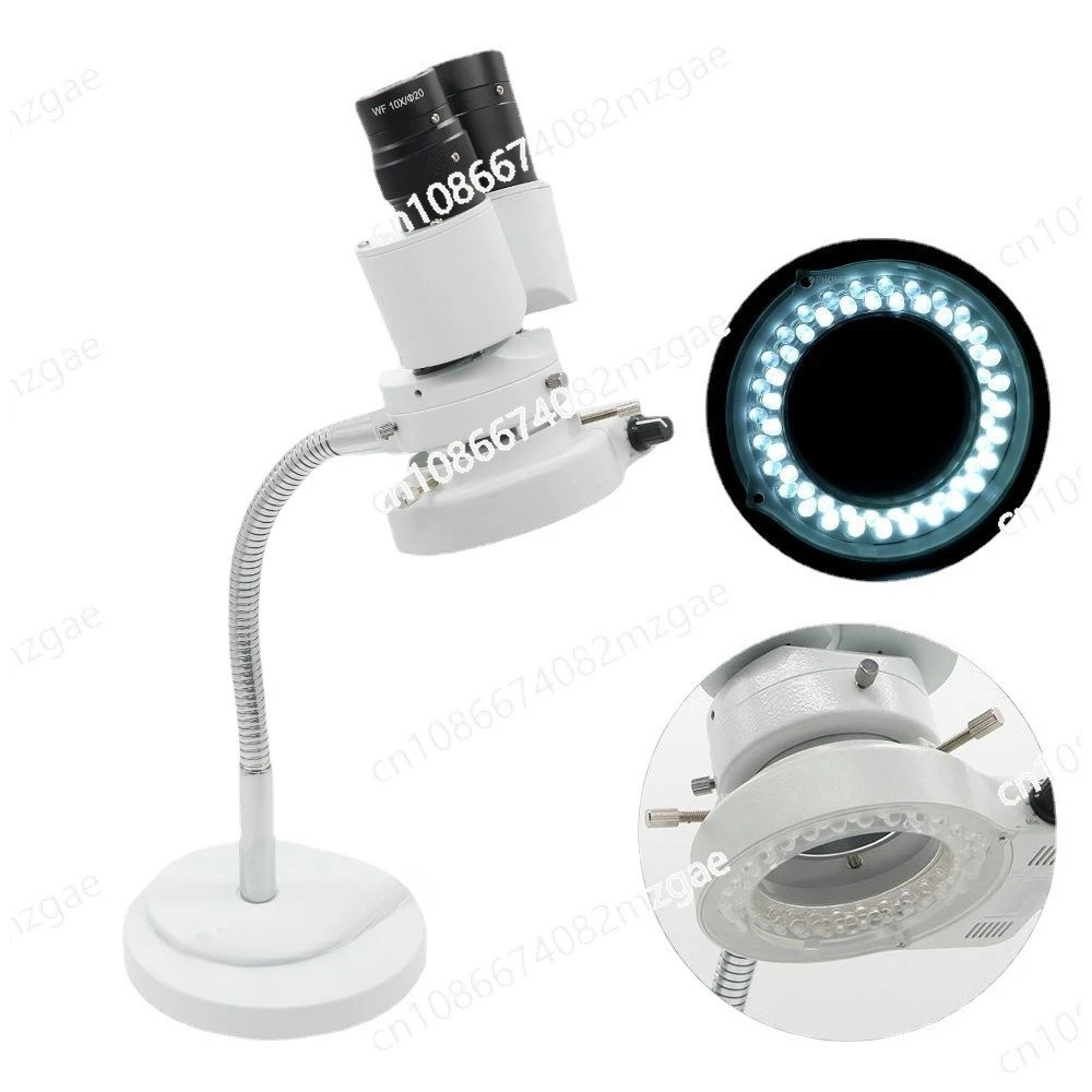 

RX-6D 8x Dental Cosmetic Checker, Microscope Jewelry Gold Inlaid Small Binocular Stereo Microscope