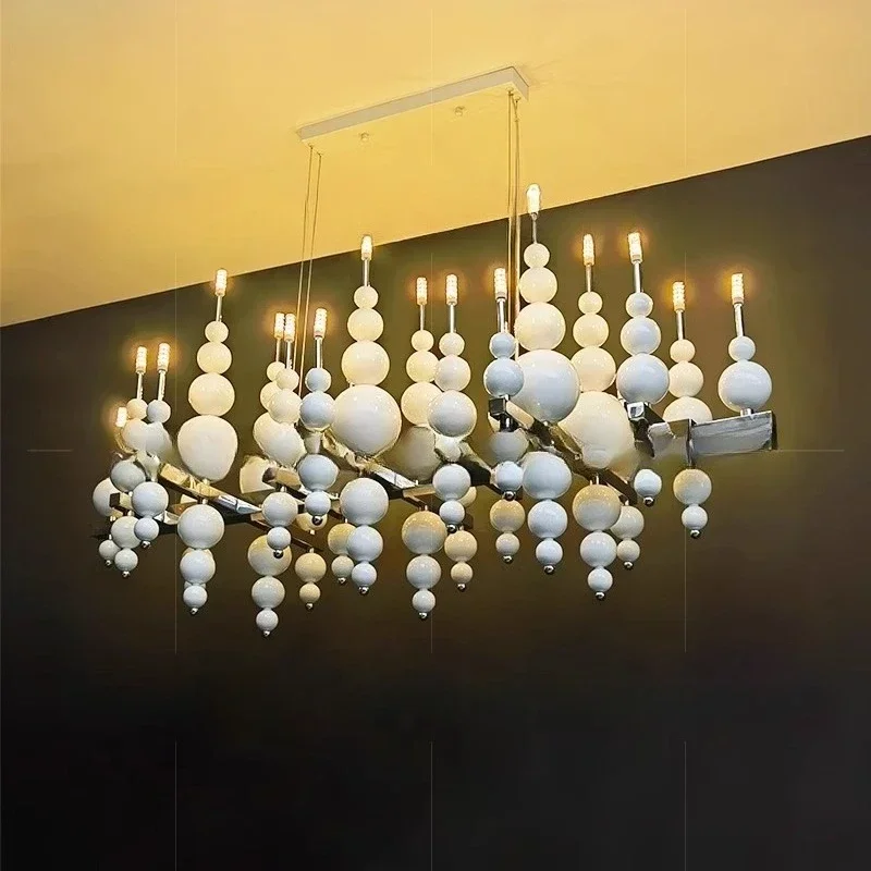 Luz de luxo moderna cabaça sala de estar sala de jantar, lâmpadas inteligentes