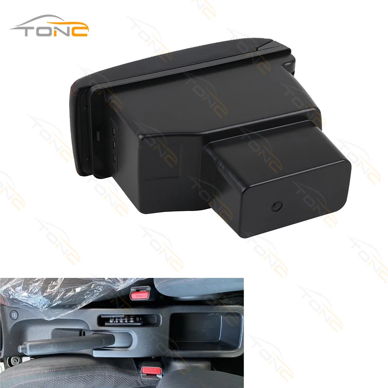 For Nissan Note E Power car armrest box 2017-2022 Center Storage Box Modification Retrofit Parts USB Center Console Accessories