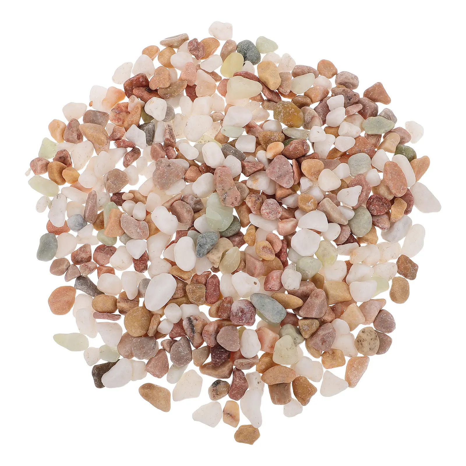 1Set Plant Top Dressing Rocks Natural Mixed Color Gravel Irregular Mini River Pebbles Decorative Stones for Succulent Flower Pot