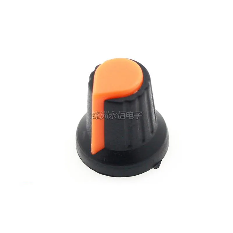 10Pcs WH148 Potentiometer Switch knob Cap Plastic Knob Plum Handle 15X17mm AG2 Handle 6MM BLACK RED YELLOW ORANGE WHITE