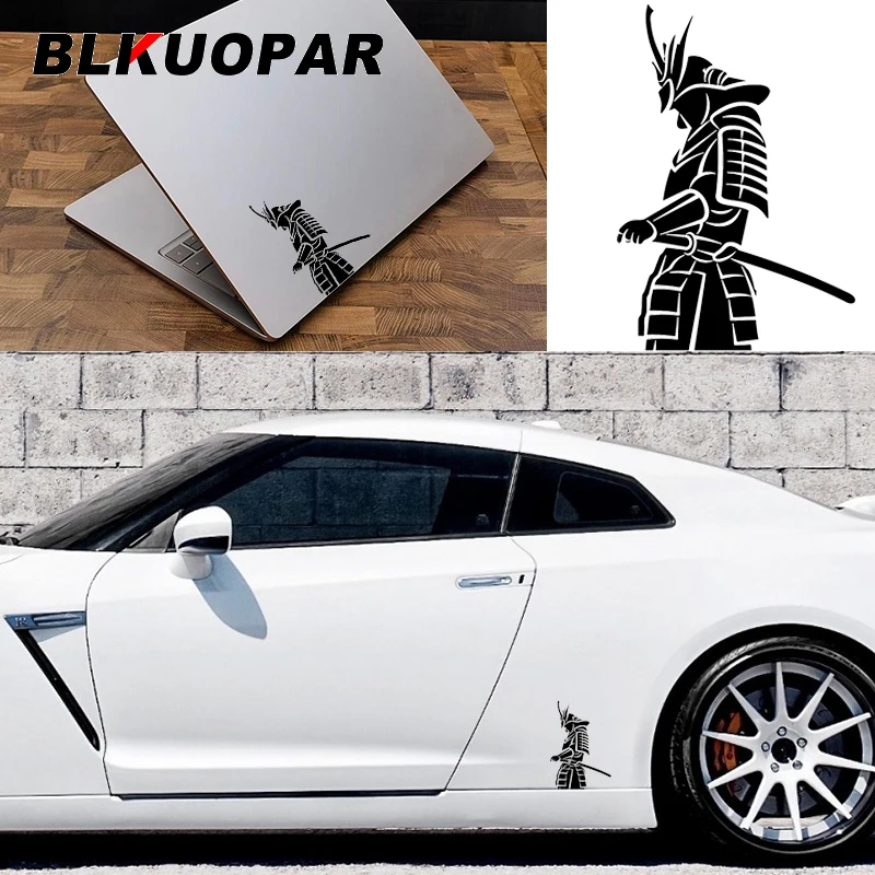 BLKUOPAR Japanischen Samurai Karate Kendo Icon Logo Aufkleber Silhouette Grafiken Auto Aufkleber Stoßstange Windows Stamm Auto Tür Protector