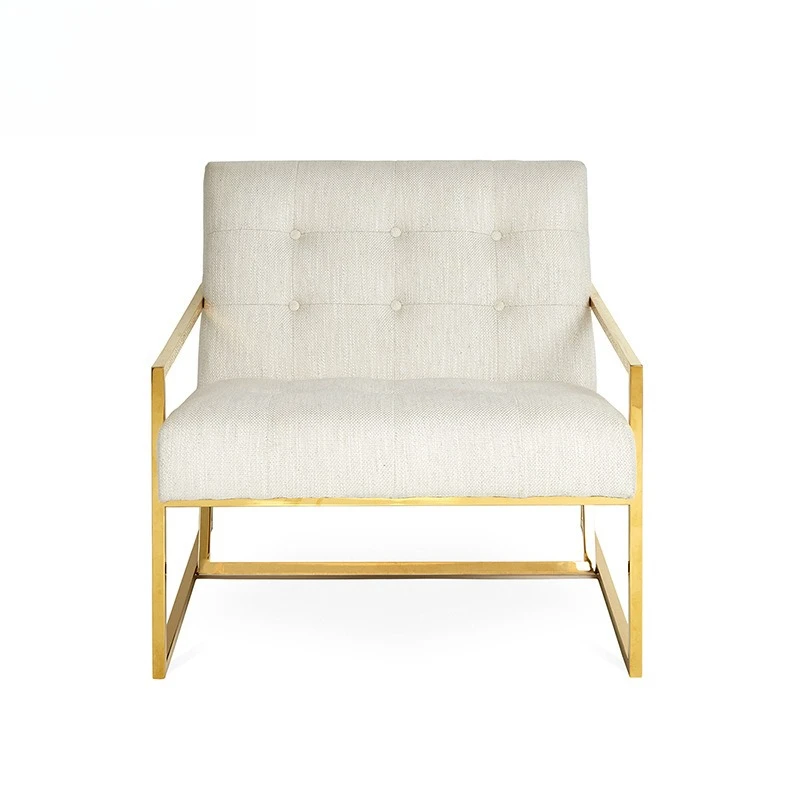 

Luxury hotel whole house furniture production, and simple style, thick cushion, sofa stool big bed chair
