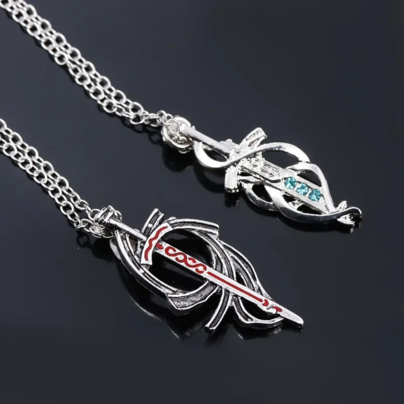 Fate Stay Night Pendentifs en argent pour femmes, colliers féminins, pendentif Arthur, cadeau de document, tendance de la mode, couples