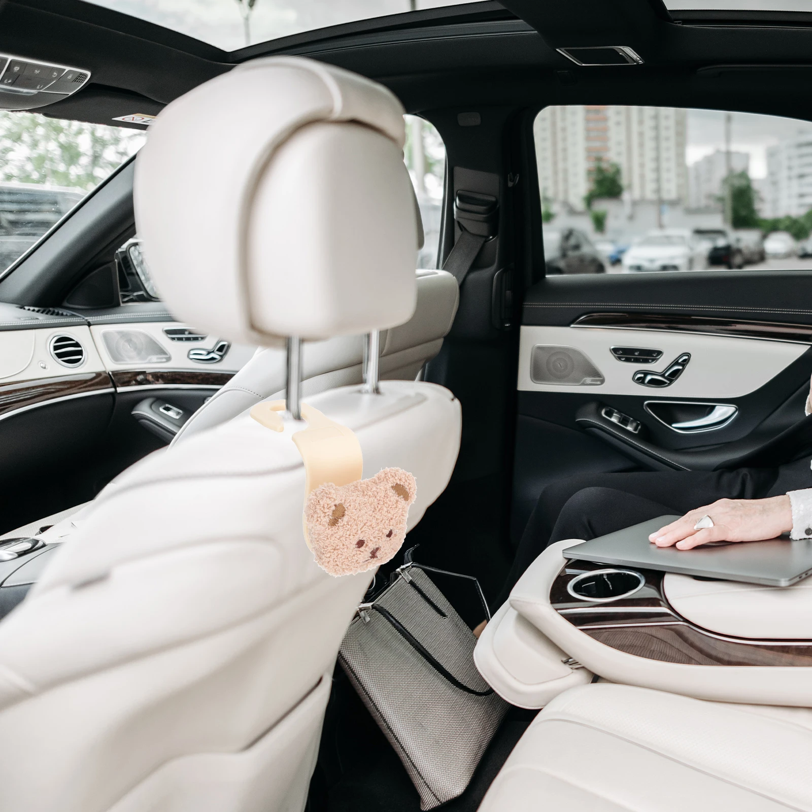 2 шт. крючки для спинки автомобильного сиденья, прочный полипропилен, мультяшный многофункциональный ящик для сумок, зонтов, ключей от машины