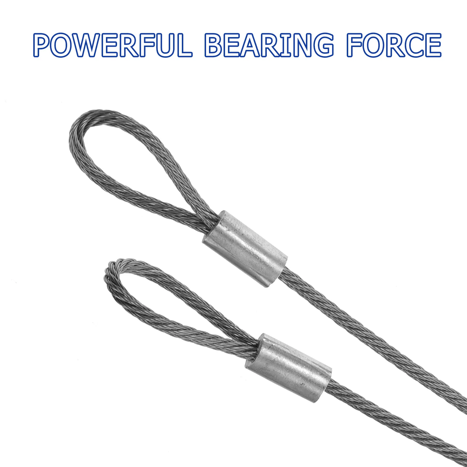2 pcs Steel Coated Braided Security Cables Heavy Duty Safety Rope For Luggage Lock Rust Resistant Flexible Cable For Hanging