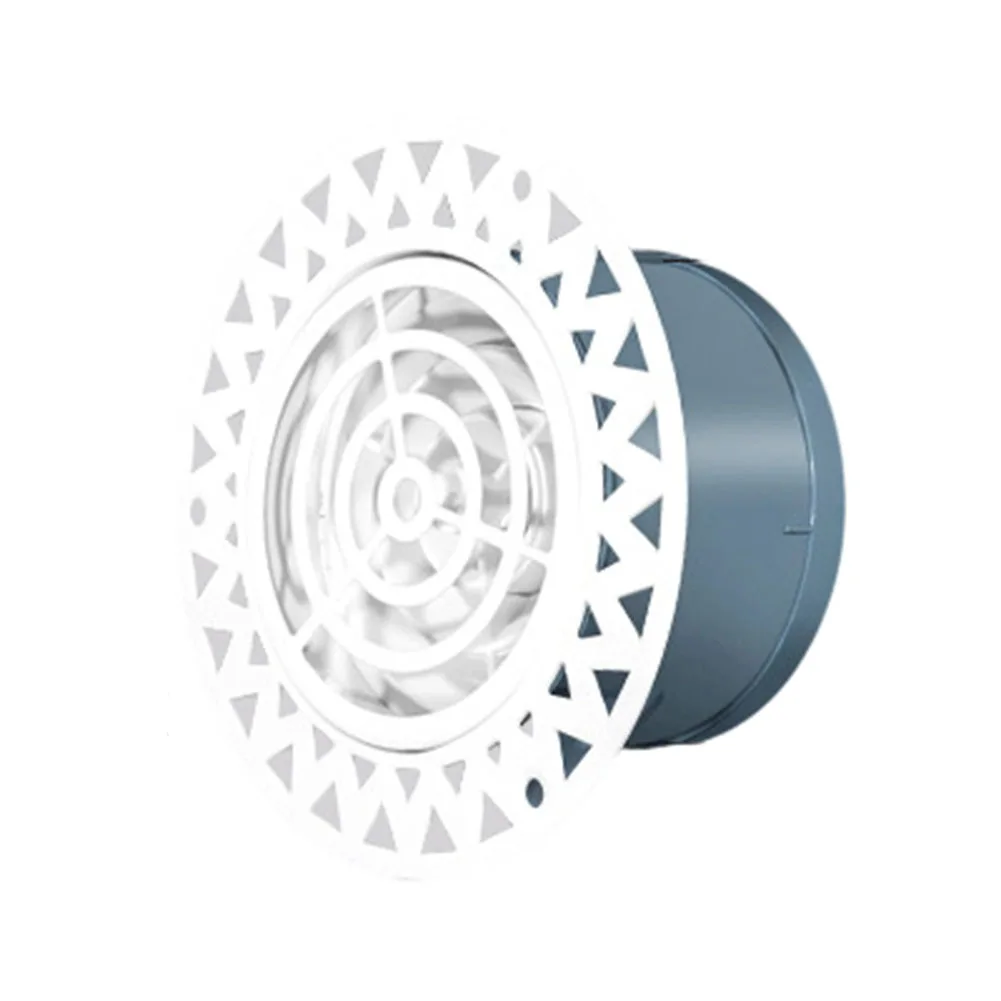 Thin Edgeless Air Outlet with Flush-Mount Compatibility and Functional Airflow Adjustment for HVAC Supply Applications