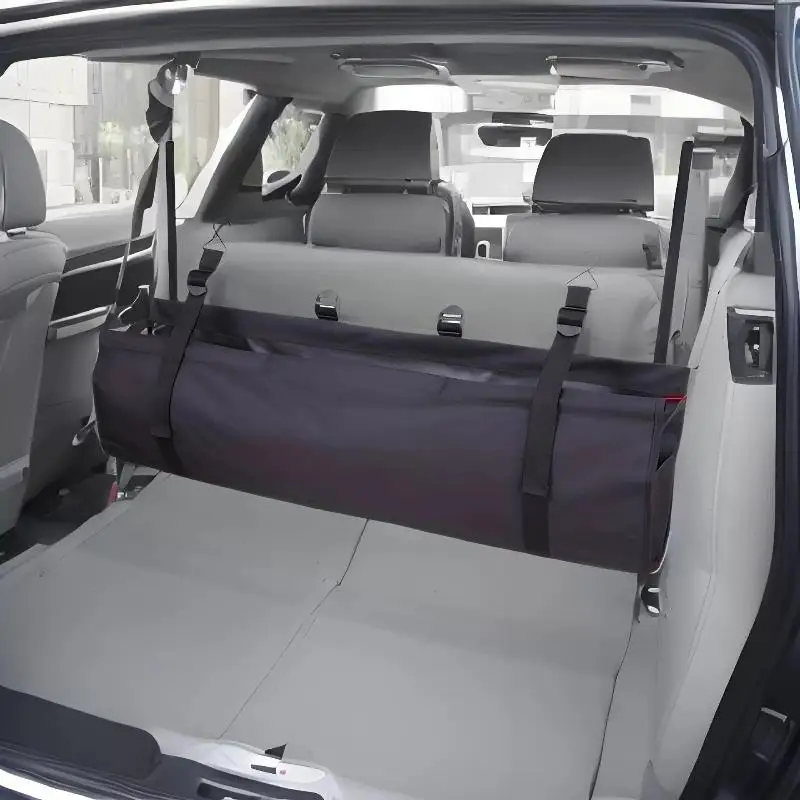 Multi-Pocket Car Trunk Organizer High Capacity Adjustable Backseat Storage Bag for Family Outdoor Activities