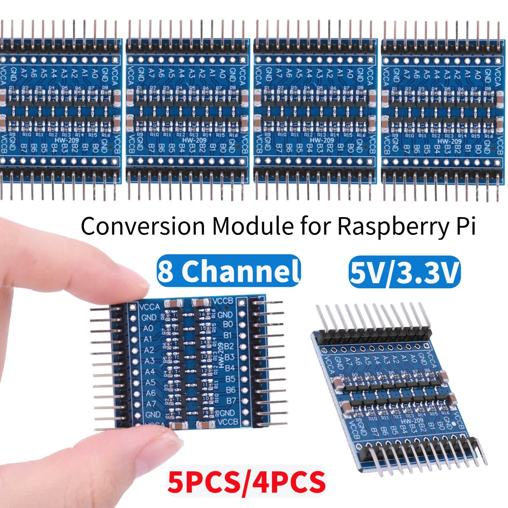 5PCS/4PCS 8 Channel Logic Level Switching Shifter IIC UART SPI TTL Level Converter IO Bidirectional Mutual Converter for Arduino