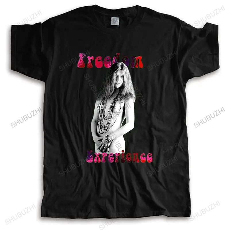 Новое поступление, мужская летняя футболка с коротким рукавом и круглым вырезом, горячая распродажа, Janis Joplin Freedom Experience, хлопковая футболка высокого качества для мальчиков