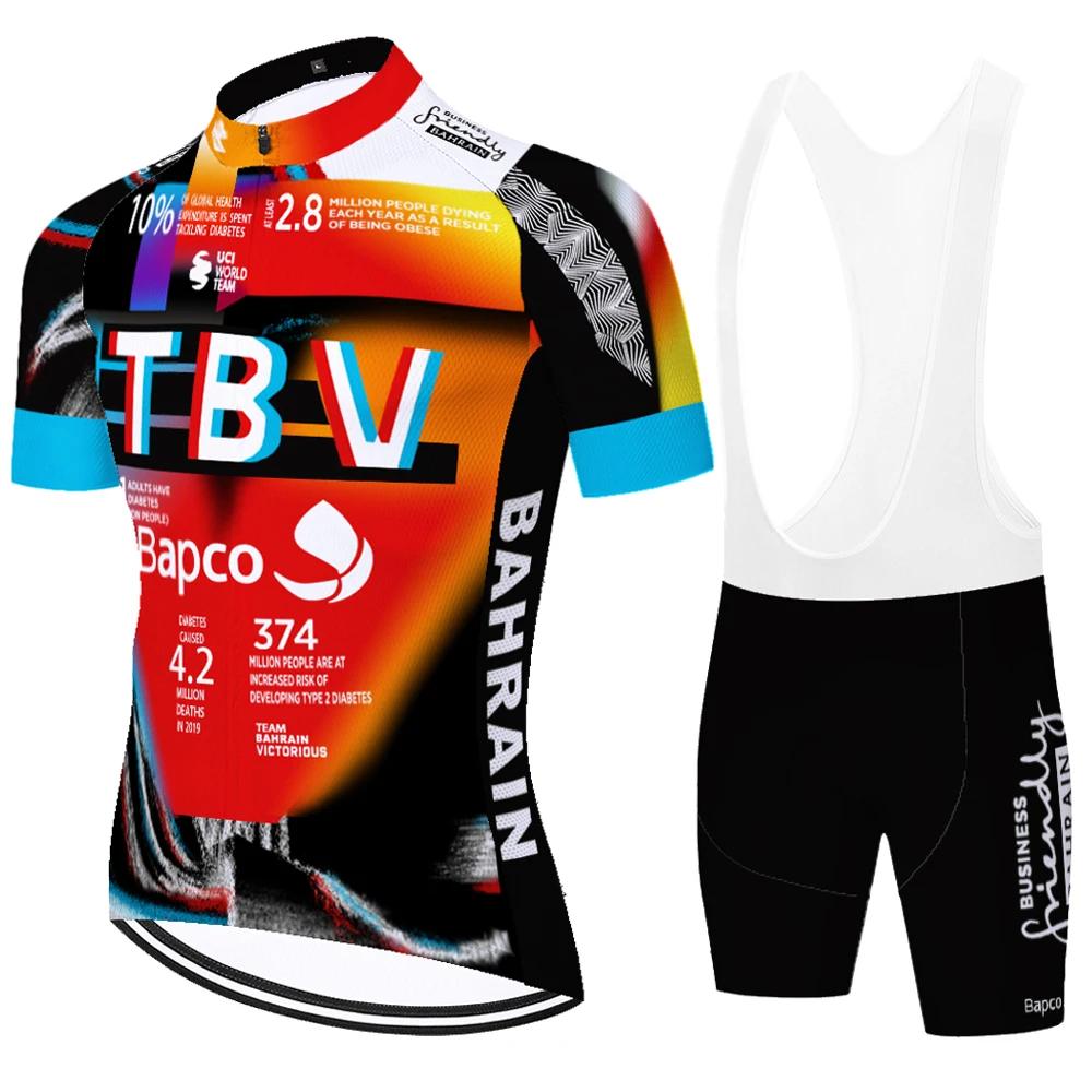 2024 BAHRAIN cycling jersey set conjunto ciclismo masculino road bike mtb cyclisme homme fietskleding heren велоформа мужская