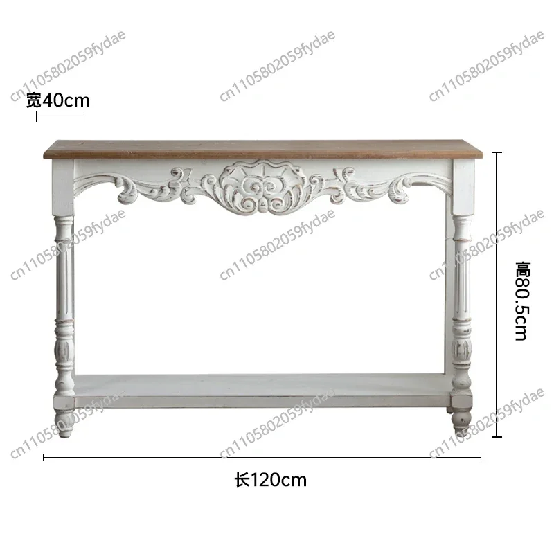 American Vintage Wall Hanging Distressed Carved Barrier Decor for Bnb Hotel Decoration Entryway and Living Room Unique Rustic