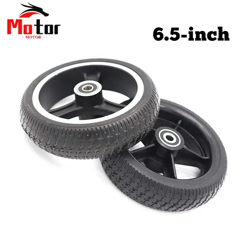 6.5 Inch Solid Wheel Solid Tire Plastic/Aluminium Rim for Mini Foldable Electric Scooter