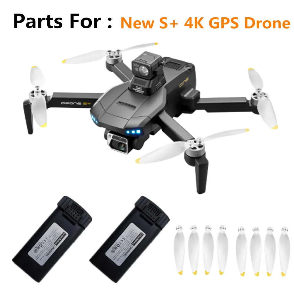 New S+ 4K GPS Drone Battery/Propeller Blade/ 7.6V 3000mAh For New S+ 4K GPS Drone Battery New S+ 4K GPS Original Accessories