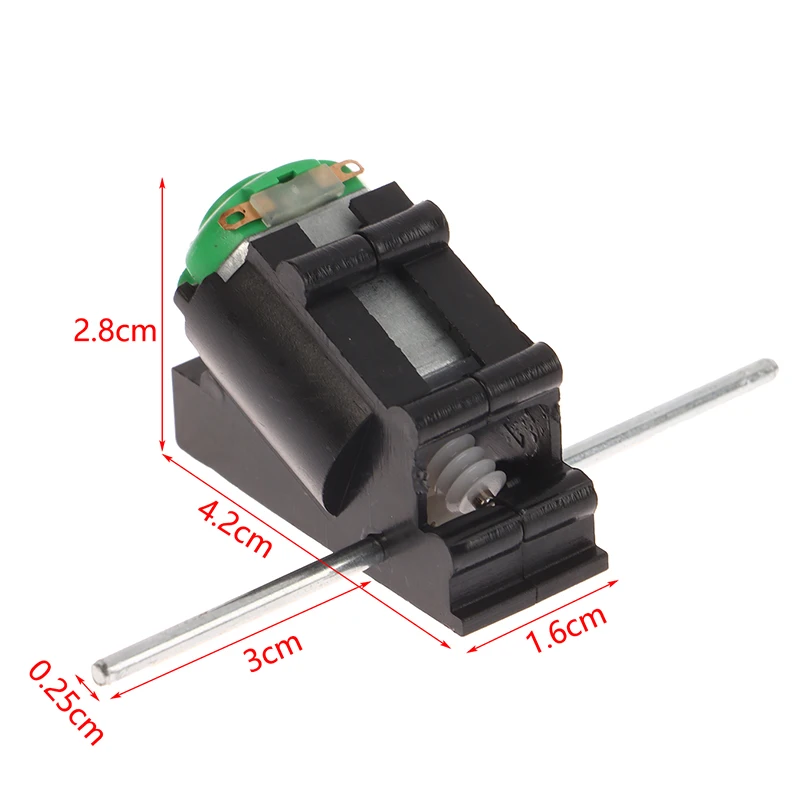 J149Y Motor de engranaje cónico de doble eje, reductor de gusano, 3-6V, piezas de bricolaje