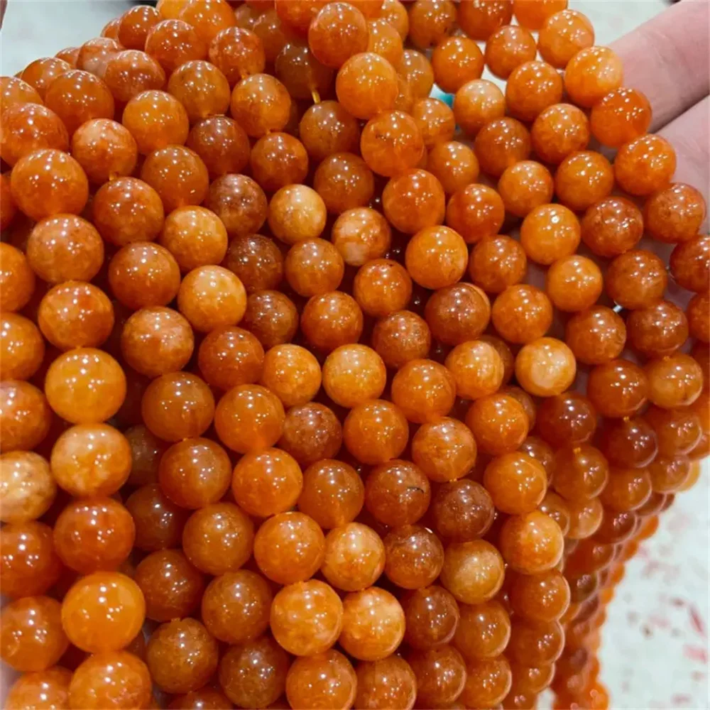 Optimizing Orange Moonlight Sunstone DIY Jewelry Accessories 6mm 8mm10mm Natural Color Emerald Loose Beads