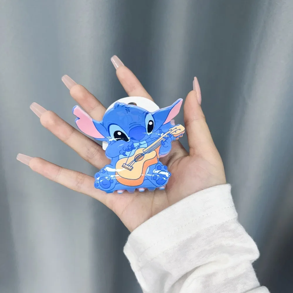 Disney Cartoon Anime Hairclips For Girl Acrylic Lilo & Stitch Hair Claw Women Cute Stitch Summer Party Hairpins Kids Friend Gift