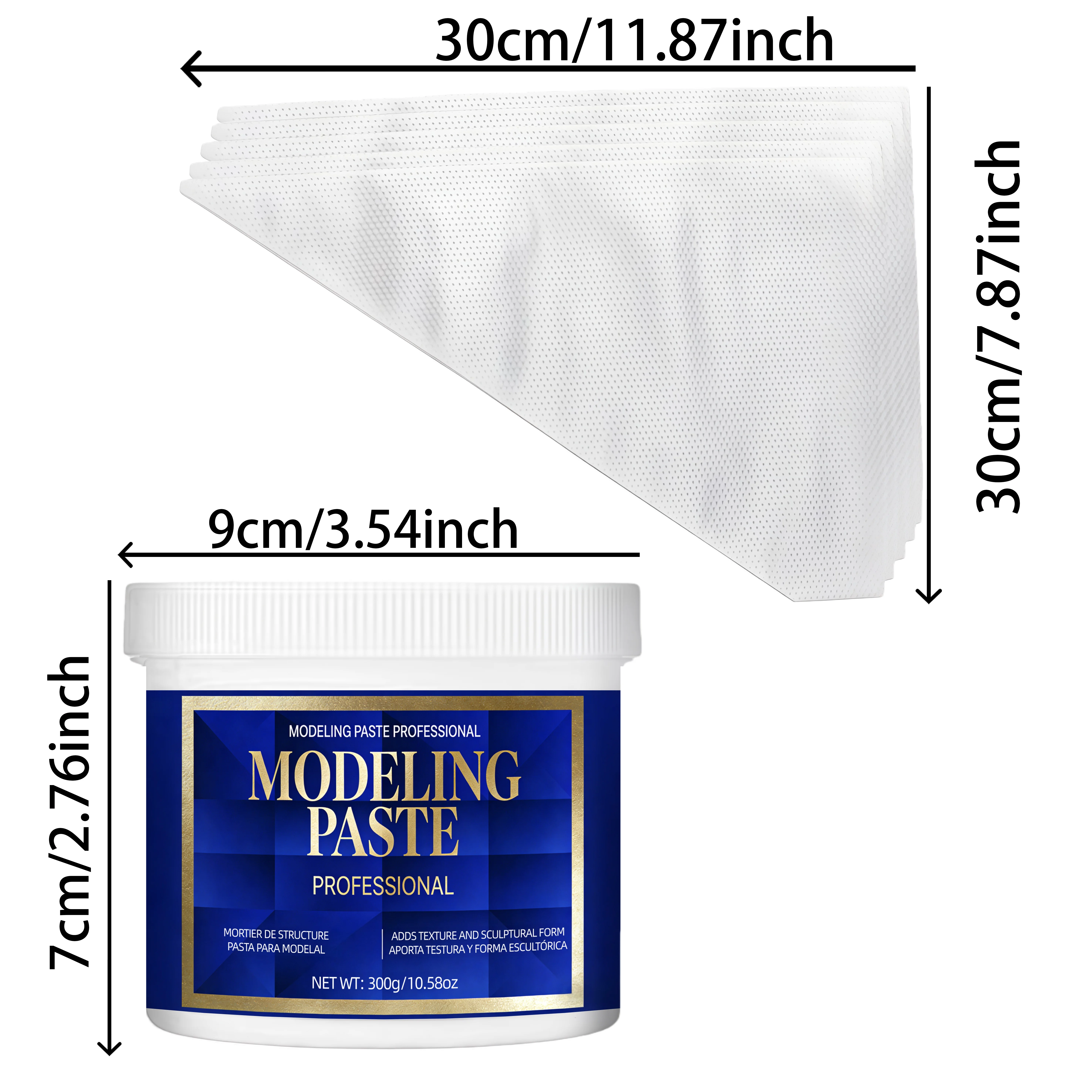 Pigment Making Materials - Modeling Paste | Suitable for Stacking and Shaping to Create 3D Effects, Ideal for Art Projects.