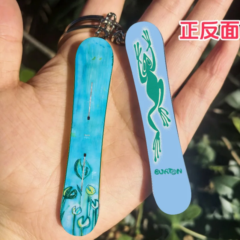 Creative Acrylic Snowboard Keychain Pendant