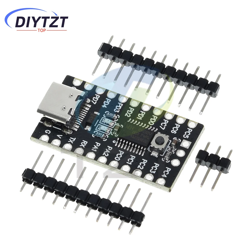 DIYTZT CH32V003 Ontwikkelingsbord Minimale systeemkernkaart RISC-V Open Source TYPE-C USB-poort CH32V003F4P6