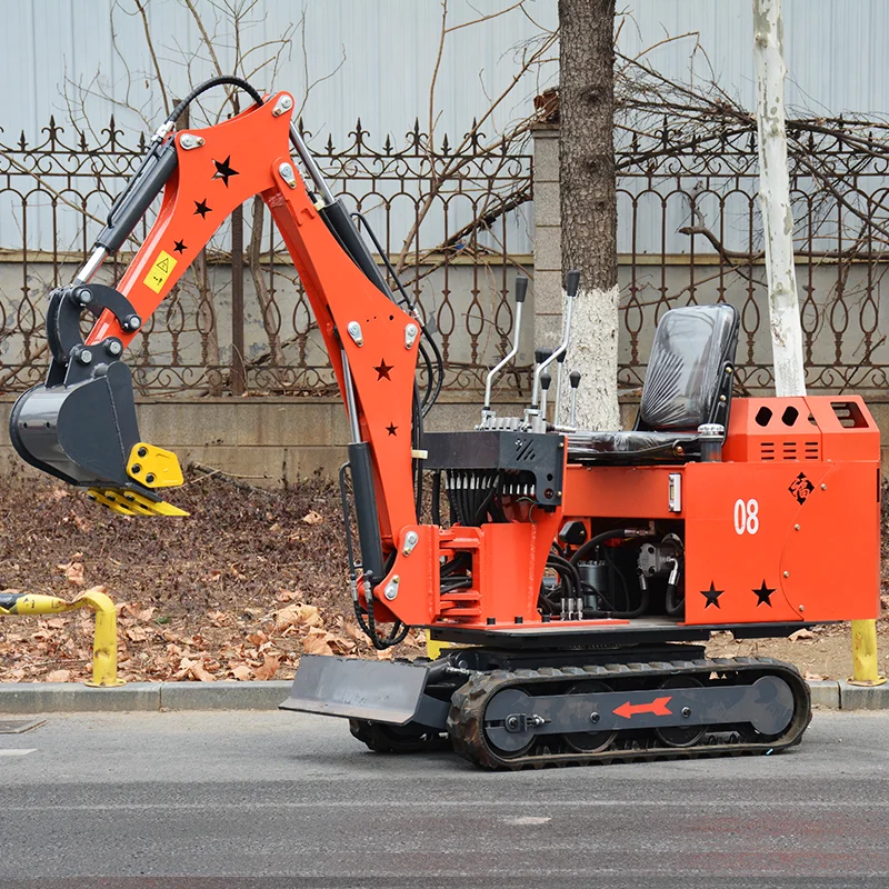 

High quality small hydraulic crawler excavator for sale 0.8 tons orchard farm trencher customized 1000 kg mini crawler excavator