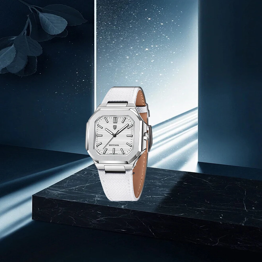 

PAGANI DESIGN 2025 New Men's Quartz Watch Vh31 High-End Luxury Sapphire Glass Waterproof Watch Leather Strap Square Dial Design