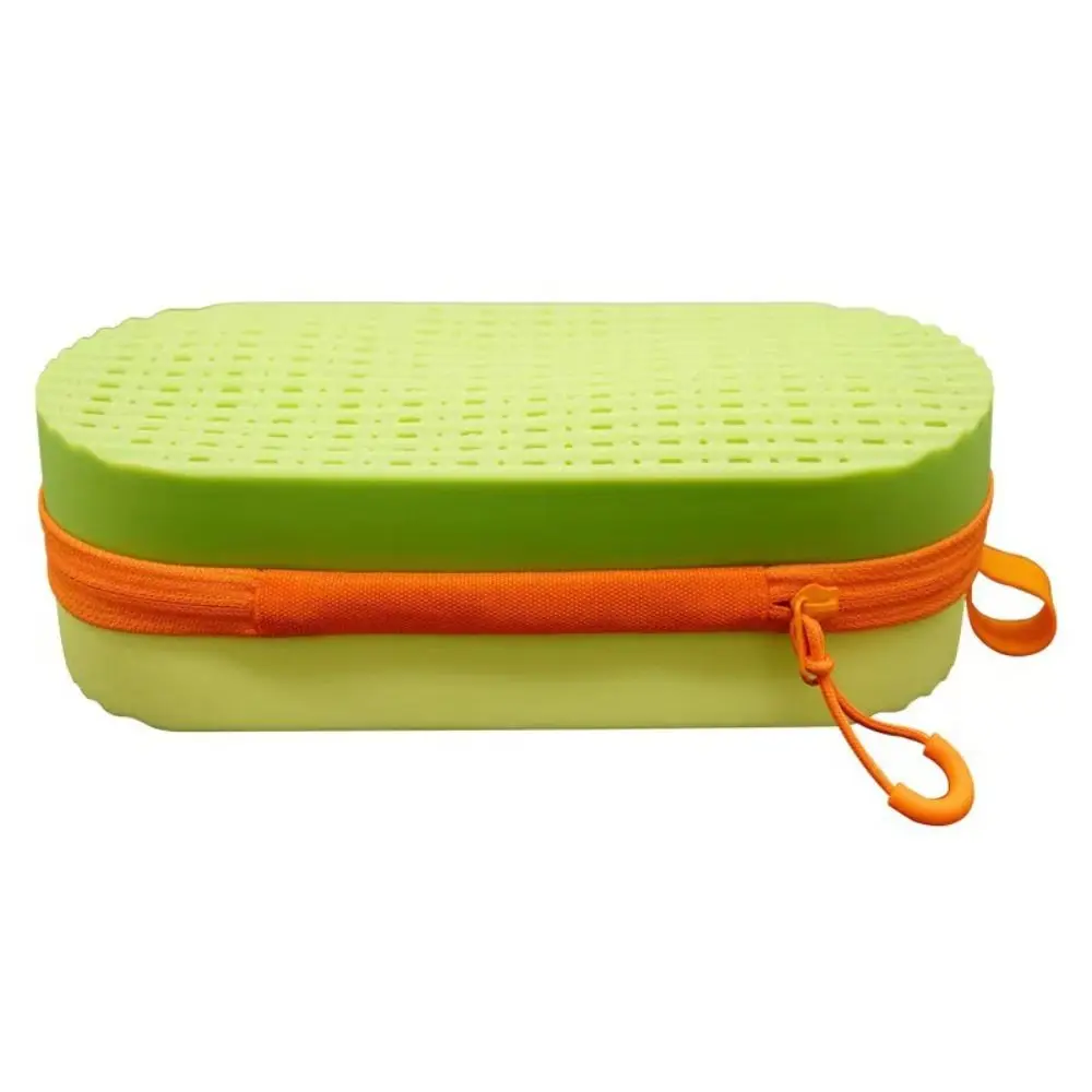 Caja de almacenamiento de silicona para gafas de natación, funda protectora suave para miopía, equipo de natación transpirable, bolsa para gafas de sol