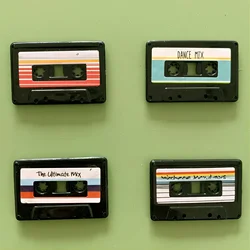 Fun Vintage Fridge Magnets Cassette Tape and Record Style Home Refrigerator Decoration,Office and Household Desktop Ornament