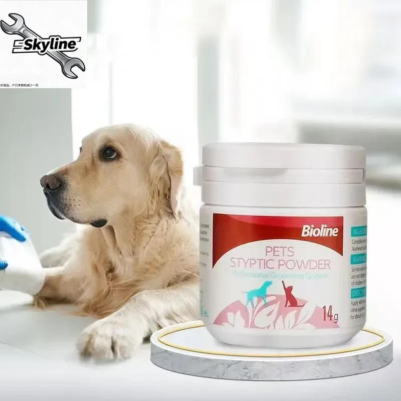 2 Pcs Pet Care Powder Quick Stop Bleeding Supplies for Dogs and Cats